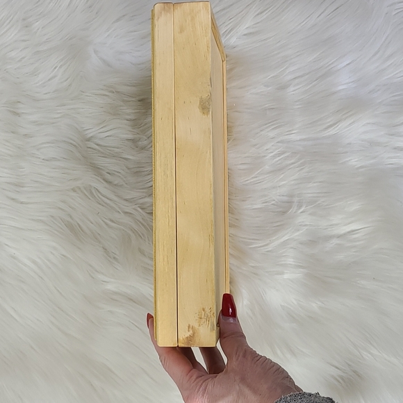 Vintage Box Wood Art Eclectic Hand Painted Alaskan Fish Decorative Accent Piece - Picture 3 of 5